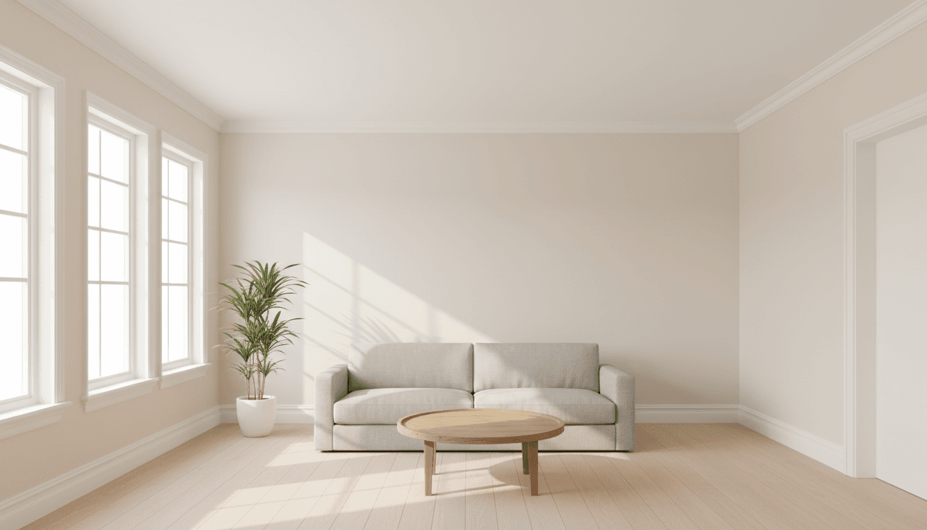 Clean hallway in a managed residential property