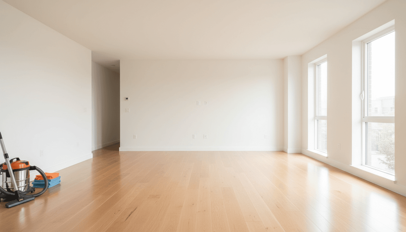 Vacant rental apartment prepared for occupancy
