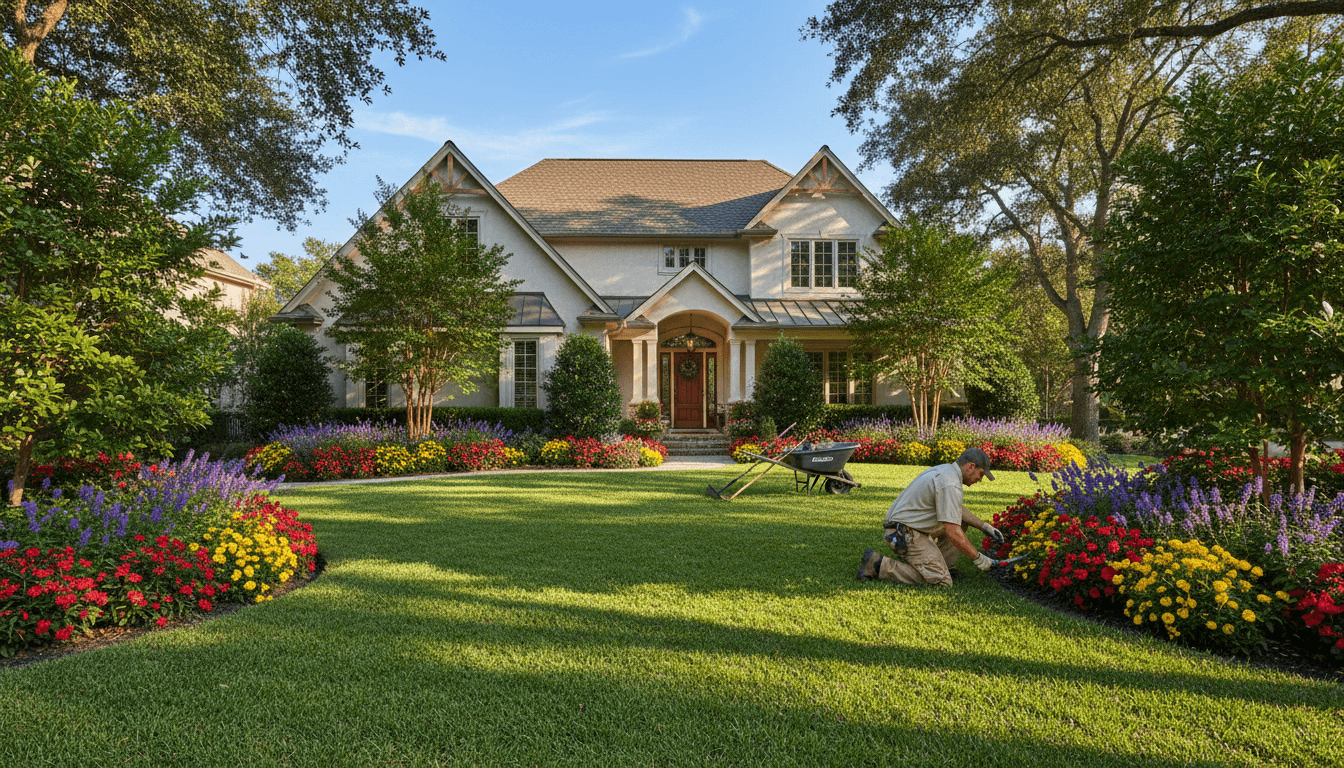 Terraced house with well-kept garden